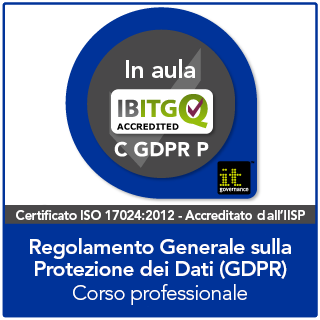 Corso di formazione professionale certificato sul GDPR |GRC Solutions Italia